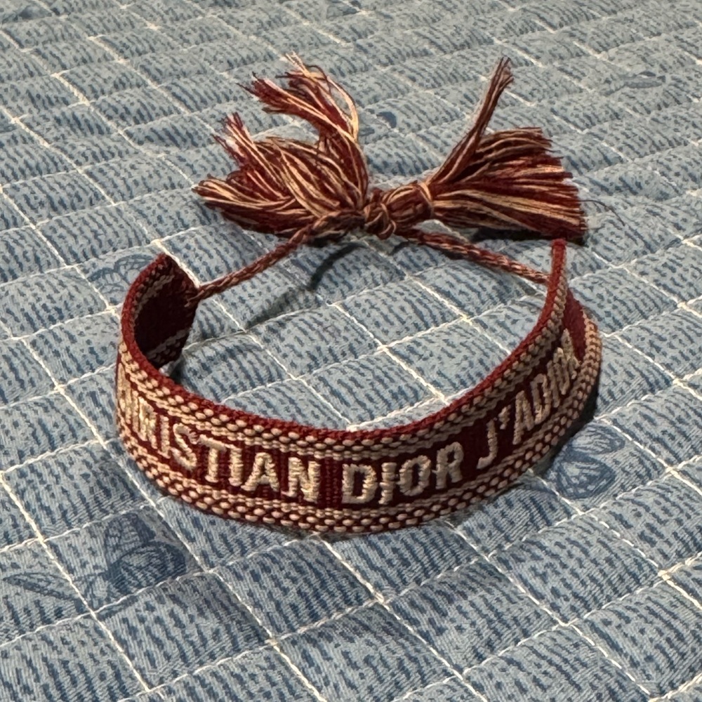 Dior Red and Cream Bracelet - Picture 2 of 3